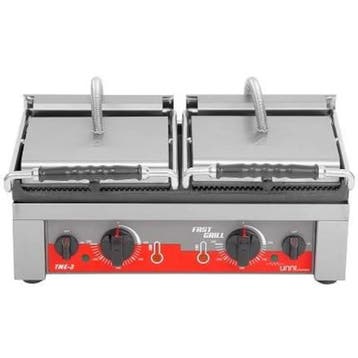 Contact-/Paninigrill | FAST GRILL | Dubbel | Gegroefd, Verzenden, Nieuw in verpakking