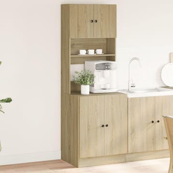 vidaXL Keukenkast 60x50x180 cm bewerkt hout sonoma, Verzenden, Nieuw