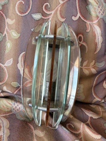 Veca - Wandkandelaar - Glas, Metaal - Applique Veca