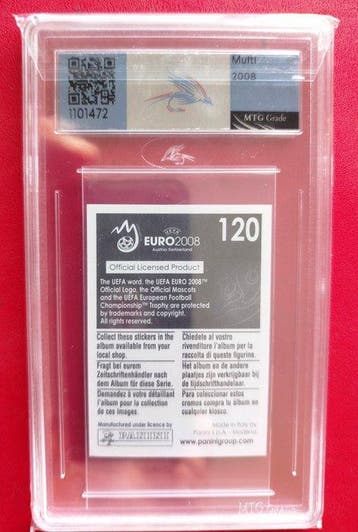 2008 Panini Euro 2008 Cristiano Ronaldo 120 Graded Panini, Collections