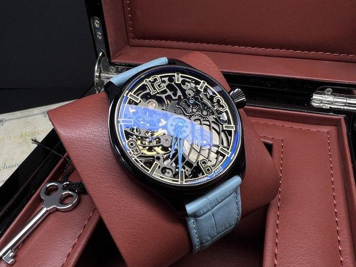 Louis Berset - Swiss Handmade - Skeleton - L004387 - Heren -, Bijoux, Sacs & Beauté, Montres | Hommes