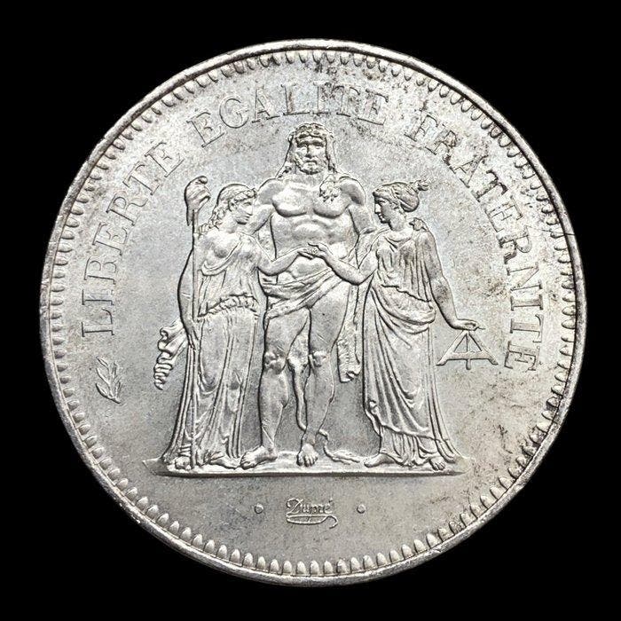 Frankrijk. Silver 50 Francs Hercules Coin 1979 (Zonder, Postzegels en Munten, Munten | Europa | Niet-Euromunten