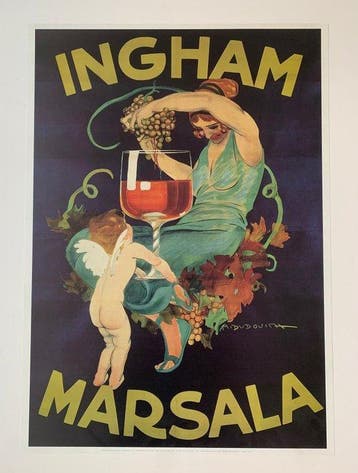 Marcello Dudovich (After) - Ingham Marsala - Reprint, Antiek en Kunst