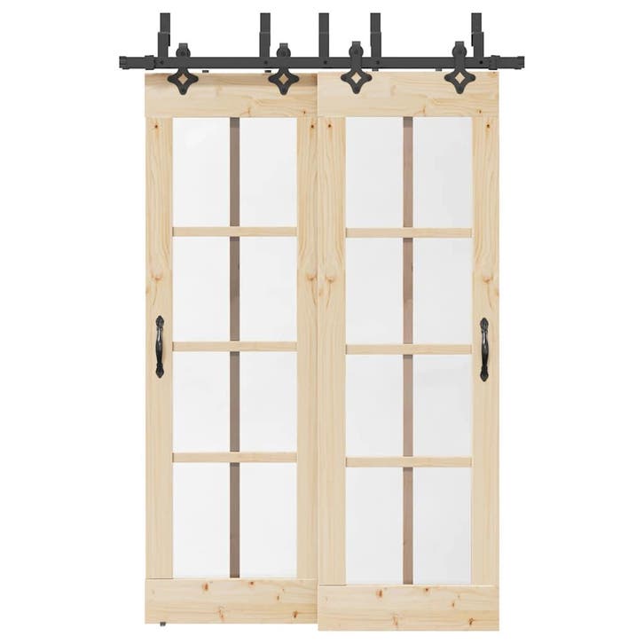 vidaXL Doos met onderdelen voor schuifdeur 152,5 cm staal, Doe-het-zelf en Bouw, Hang- en Sluitwerk, Nieuw, Verzenden