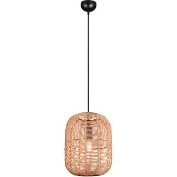 Zwarte LED Hanglamp Trion Tuna XL - Rond, Modern Design, E27, Huis en Inrichting, Lampen | Hanglampen, Verzenden, Nieuw