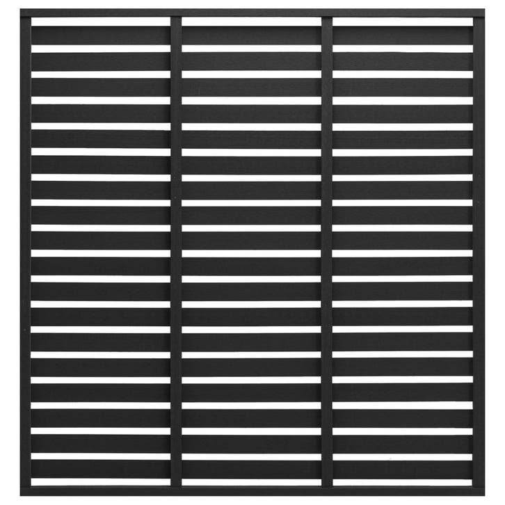 vidaXL Schuttingpaneel 180x180 cm HKC zwart, Jardin & Terrasse, Clôtures de jardin, Envoi