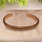 Koperen gezondheids-klemarmband met 6 magneten, Ophalen of Verzenden