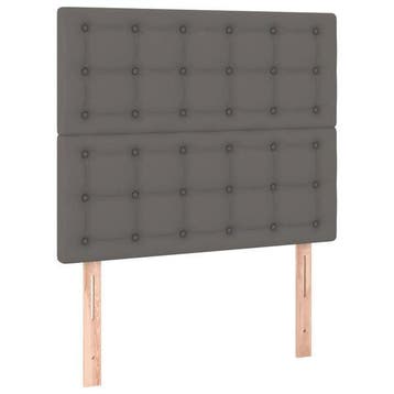 Lot 2 tetes de lit gris 80x88cm - Article retour - 43% de..., Verzenden, 80 cm, Klassiek