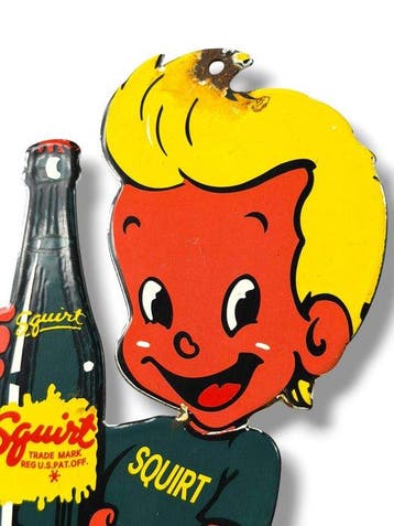 Squirt - Emaille plaat - Emaille