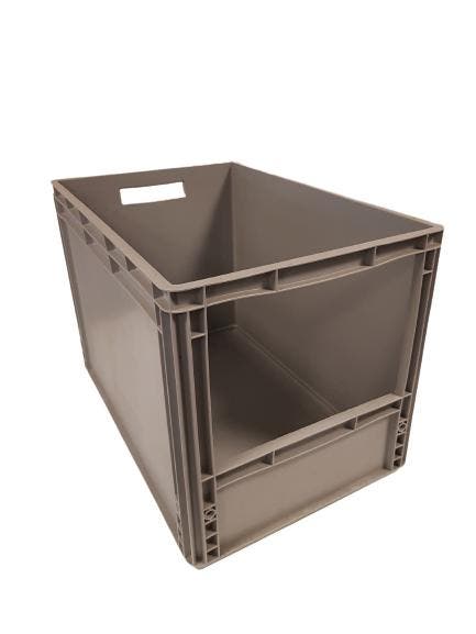 Magazijnbak 600x400x420 mm euronorm grijs pp nieuw, Zakelijke goederen, Kantoor en Winkelinrichting | Magazijn, Stelling en Opslag