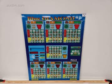 Originele frontplaat van bingo- en spelautomaat..., Nieuw