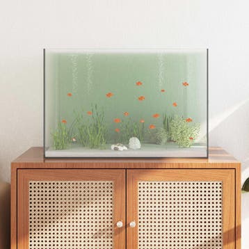 vidaXL Aquarium met opslag Doorzichtig 60 x 35 x 40 cm Glas, Dieren en Toebehoren, Verzenden, Nieuw