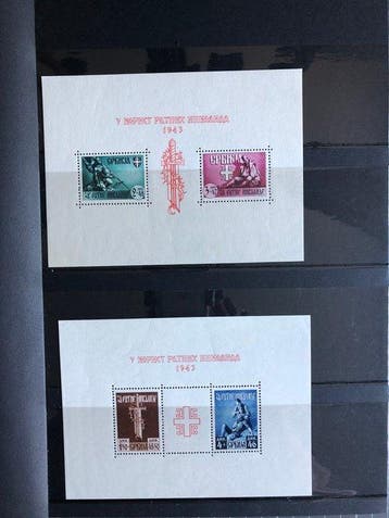 Wereld 1932/1975 - Posten met meestal postfrische blokken, Gestempeld