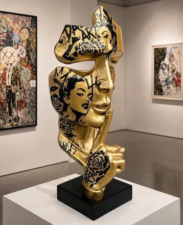 Daluxe Art - 1999 • XXL Pop Art Face, Antiek en Kunst, Kunst | Designobjecten