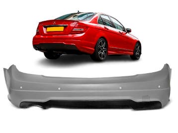 Achterbumper | Sport Look | geschikt voor Mercedes-Benz C-Kl, Verzenden, Nieuw, Mercedes-Benz