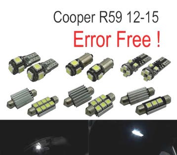 Kit 12 Ampoules Led Intérieur Pour Mini Cooper Roadster R59, Auto-onderdelen, Verzenden, Nieuw