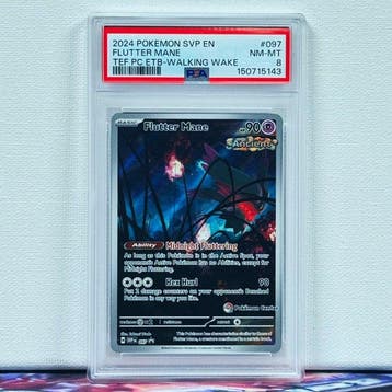 Pokémon Graded card - FLUTTERMANE #097 POKEMON CENTER -, Hobby en Vrije tijd, Verzamelkaartspellen | Pokémon, Nieuw