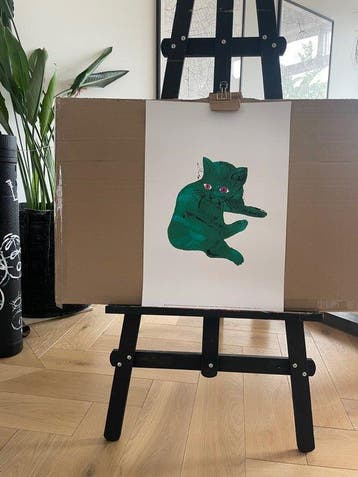 Andy Warhol (after) - (1928-1987), Green Cat, c. 1954,
