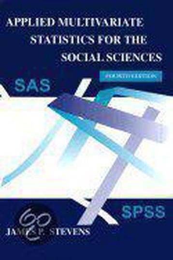 Applied Multivariate Statistics For The Social Sciences, Verzenden, James P. Stevens