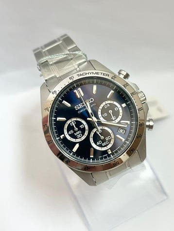 Seiko - Navy Blue Chronograph - Zonder minimumprijs -
