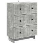 vidaXL Ladekast Betongrijs 66 x 34,5 x 90 cm Bewerkt hout, Verzenden