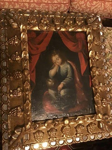 École néerlandaise (XVII) - Salvator Mundi, Antiek en Kunst