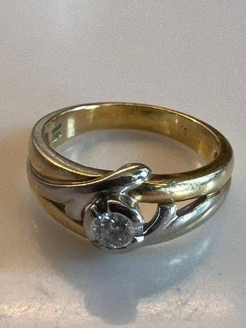 Damiani - Bague de fiançailles - 18 carats Or jaune, Or, Bijoux, Sacs & Beauté