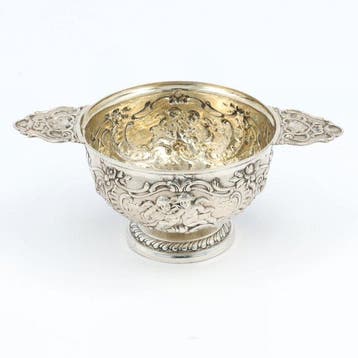 Hènin & Cie - Tastevin - Wijnproefschaaltje - .800 zilver