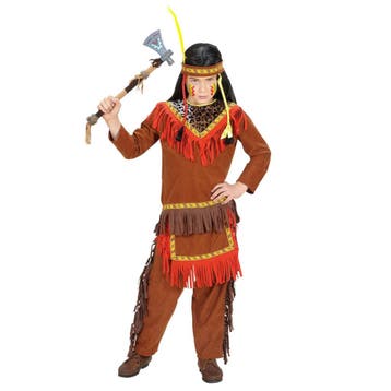 Indianen Kostuum Rood Bruin Jongen, Kinderen en Baby's, Verzenden, Nieuw