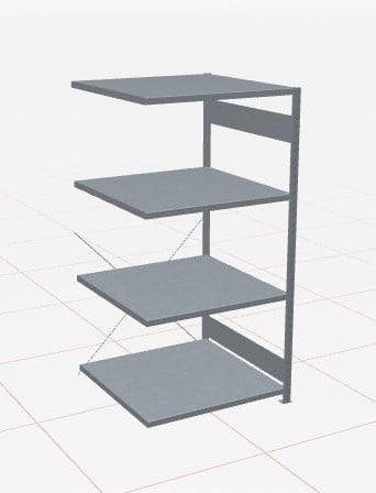 Schulte legbordstelling multiplus250 h2000 x b1000 x d1000, Ophalen of Verzenden
