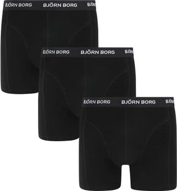 Bjorn Borg Cotton Stretch Boxers 3Pack Zwart maat M Heren, Kleding | Heren, Ondergoed, Verzenden, Zwart, Bjorn Borg, Boxer