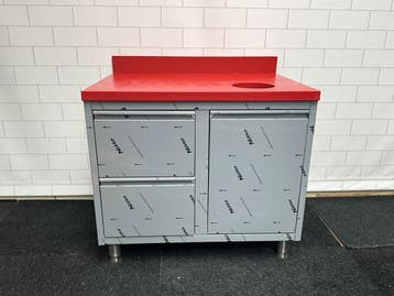 Elfinox Snijtafel met 2 lades en kanteldeur | 100 CM, Ophalen of Verzenden, Nieuw in verpakking