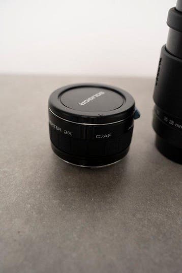 Tamron 28-200mm f3,8-5,6 + 2x converter for Canon EF, Nieuw