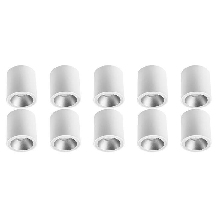 Opbouwspot 10 Pack Pragmi Cliron Pro met GU10 fitting - Stij, Huis en Inrichting, Lampen | Overige, Nieuw, Verzenden