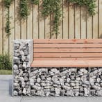 vidaXL Tuinbank schanskorfontwerp 92x71x65,5 cm massief, Verzenden, Nieuw