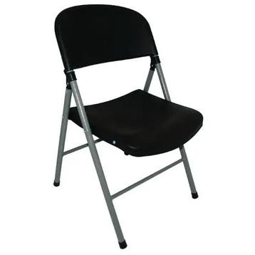Opklapbare Stoelen | Kunststof/Staal | Black | Grijs Frame, Verzenden, Nieuw in verpakking