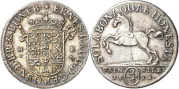 2/3 taler, daalder 1691, Braunschweig-calenberg-hannover..., Verzenden, België