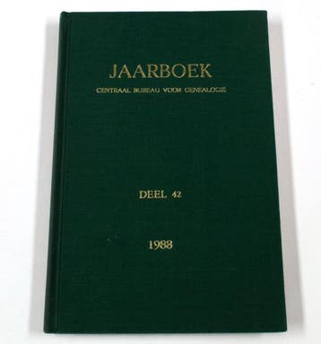 Jaarboek Centraal Bureau Voor Genealogie - Deel 42 - 1988, Boeken, Verzenden, Gelezen
