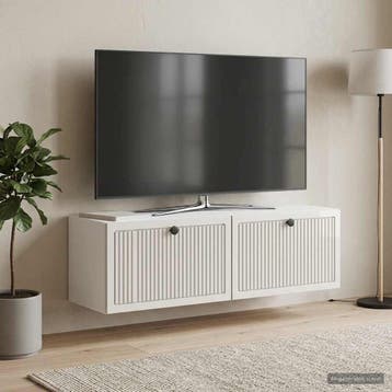 vidaXL Wandmontage TV-kast Hoogglans Wit 98 x 31 x 30 cm, Verzenden, Nieuw