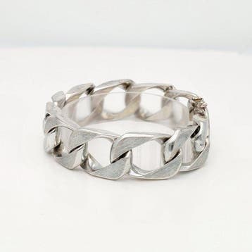 Sans prix de réserve - Bracelet Argent - Gourmetschakel