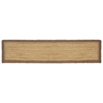 vidaXL Gebied Tapijt Grijs 60 x 300 cm Jute, Verzenden