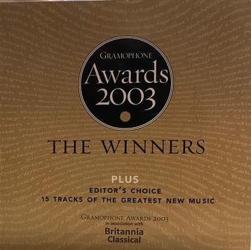Various - Gramophone Awards 2003  The Winners Plus Editors, Cd's en Dvd's, Verzenden, Gebruikt