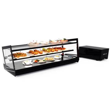 Tapasvitrine | KUBE | Zwart | +2°C/+6°C | Statisch | 2, Verzenden