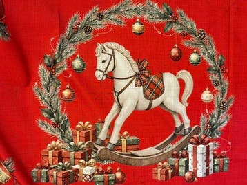 Kersttafelkleed Santa Claus - Tafelkleed - 1.73 m - 1.3 m, Nieuw