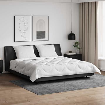 vidaXL Dekbed met kussen 3 st Wit Microvezel, Verzenden