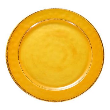 Bord | Melamine | Geel | Per Stuk | Ø280x25(h)mm EMGA, Verzenden, Nieuw in verpakking