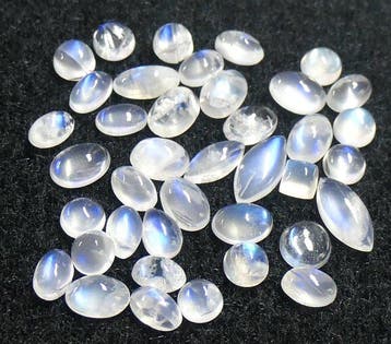 Set maanstenen 100% natuurlijk Cabochon- 4.16 g - (39)