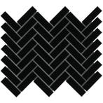 Wand Mozaïek Tegels Factory Keramiek Visgraat Zwart - Mat.., Doe-het-zelf en Bouw, Tegels, Nieuw, Ophalen of Verzenden, 20 tot 40 cm