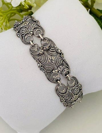Art Deco - Duitsland - (1930) - Markasieten - 935 Zilver -, Antiek en Kunst