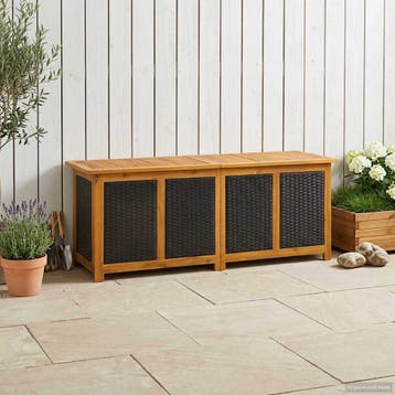 vidaXL Tuinopslagdoos 243 L Massief Acacia Hout 150 x 50 x, Tuin en Terras, Verzenden, Nieuw